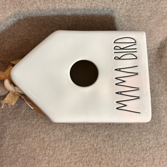 RAE DUNN Mama Bird White Birdhouse NEW With Tag - Picture 7 of 8